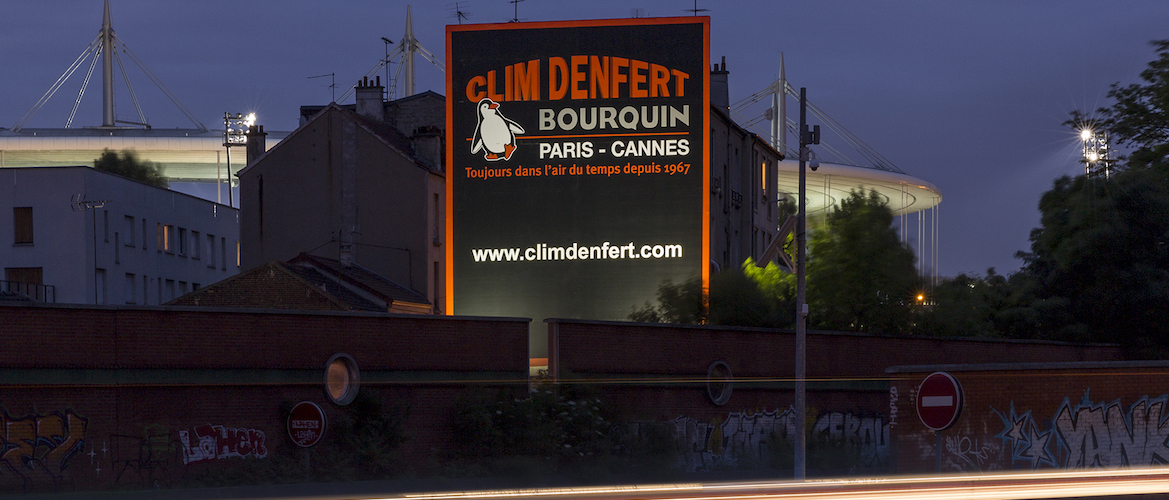 Clim Denfert s'affiche sur la toile A1 Stade de France