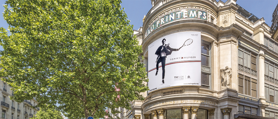 Rafael Nadal pour Tommy Hilfiger sur le Printemps Haussmann