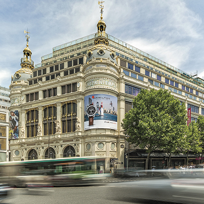 HAMILTON chronométreur officiel du Red Bull Air Race sur le Printemps Haussmann