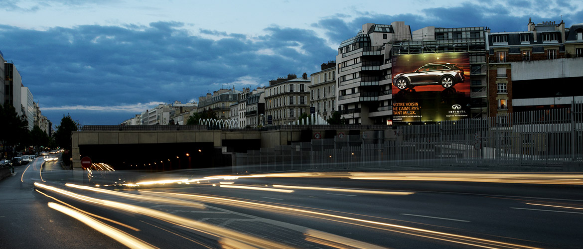 Bâche Avenue Charles de Gaulle à Neuilly