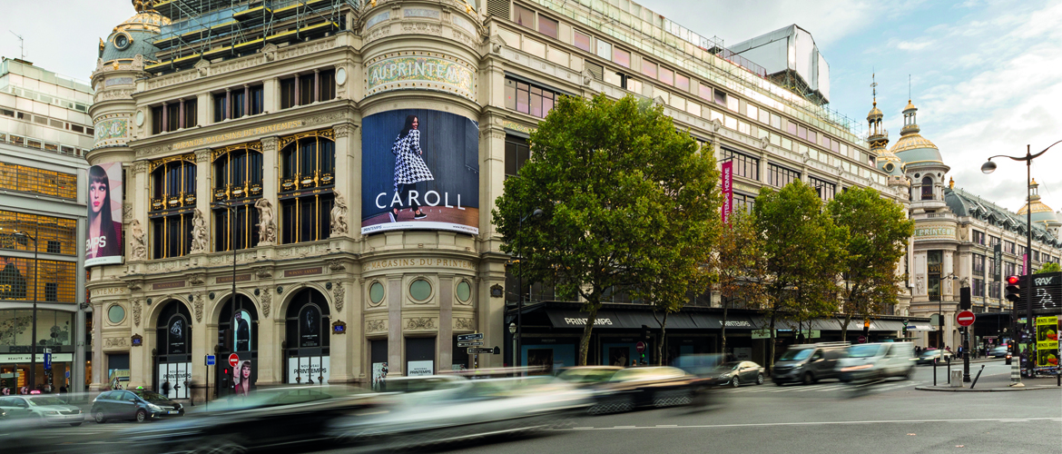 Caroll sur le PRINTEMPS HAUSSMANN