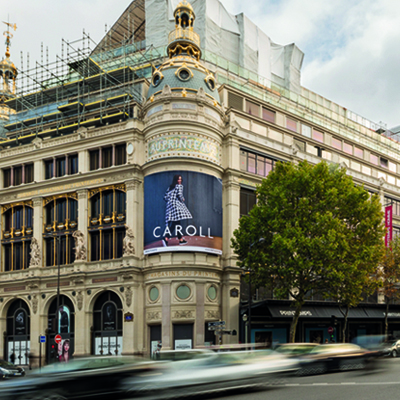 Caroll sur le PRINTEMPS HAUSSMANN